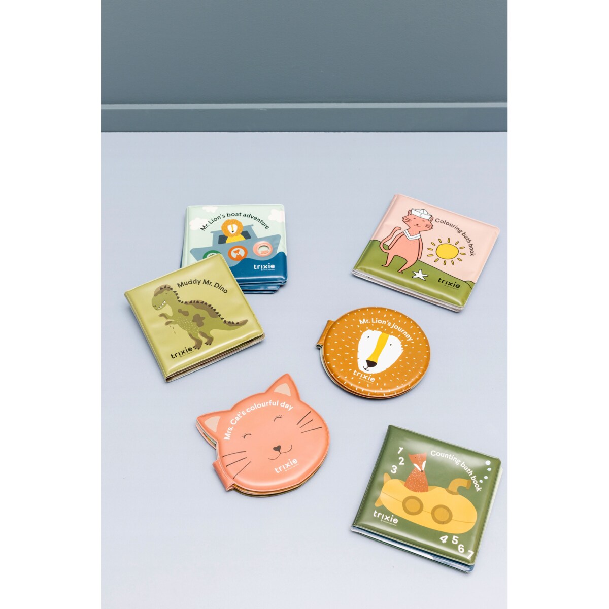 Kąpielowa książeczka do kolorowania - Błotny Dinozaur Trixie Baby