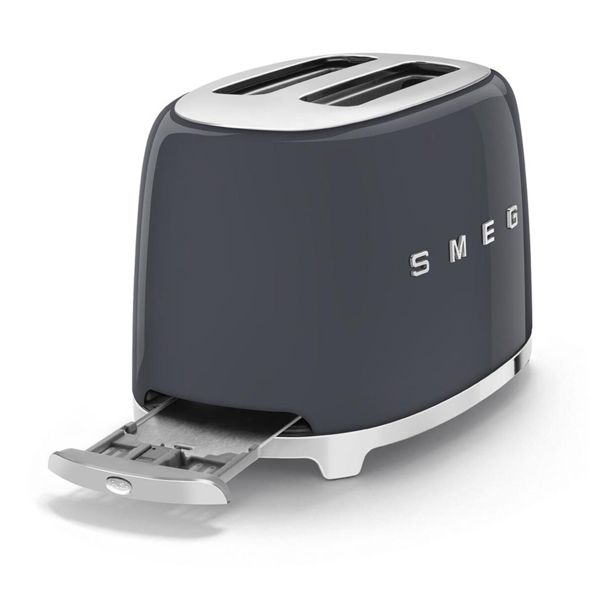 Toster elektryczny na 2 kromki szary 50's Style, SMEG