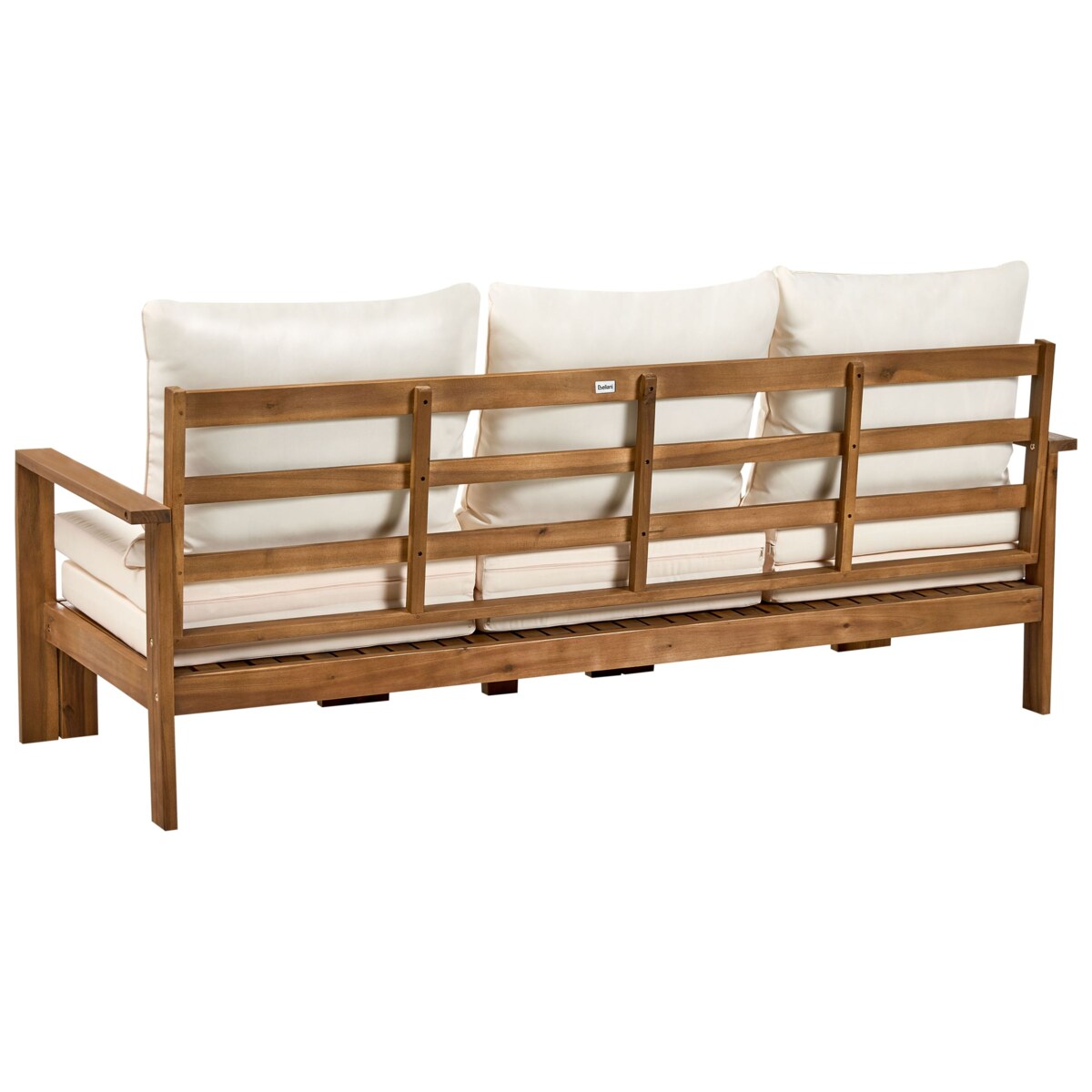 Ławka ogrodowa z poduchą ISOLELLO 190 cm Regulowana Certyfikowane drewno akacjowe Brązowy