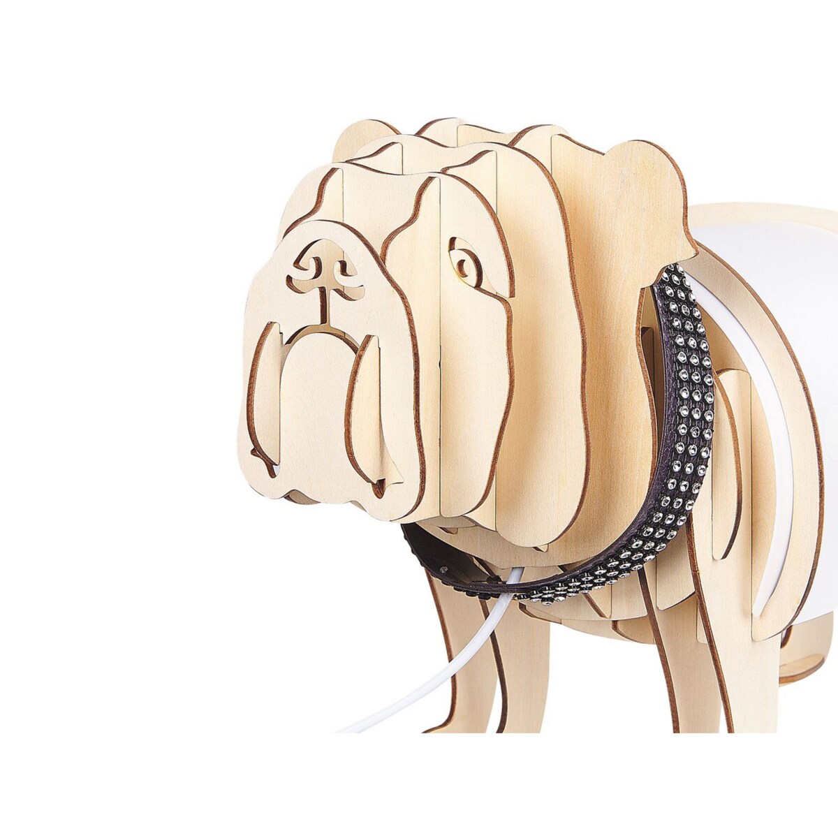 Lampa stołowa pies jasne drewno DOUCE