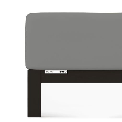 Prześcieradło Schlafgut Pure Standard 180x190-200x220 cm Gray Mid 128