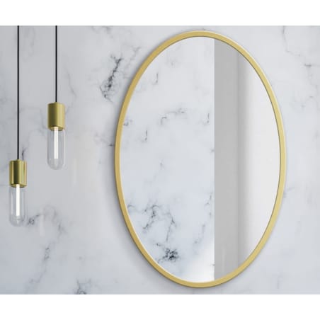 Lustro 70 Cm Złota Rama