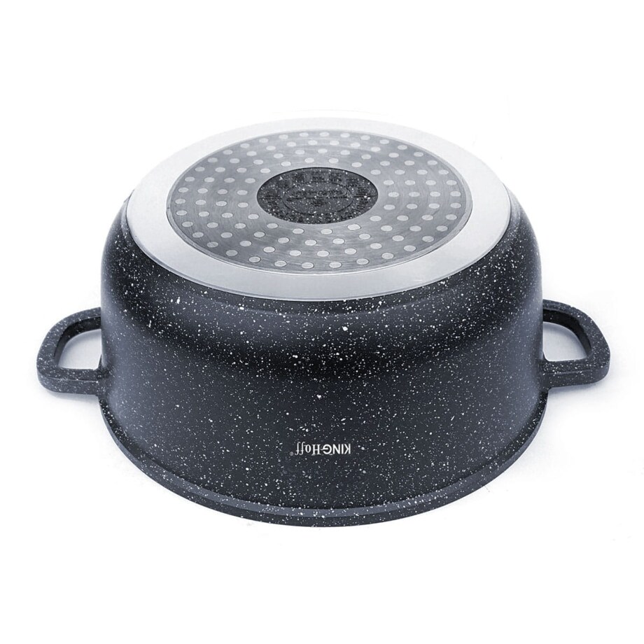 Garnek z powłoką marmurową 3.3L 22cm indukcja gaz KINGHOFF