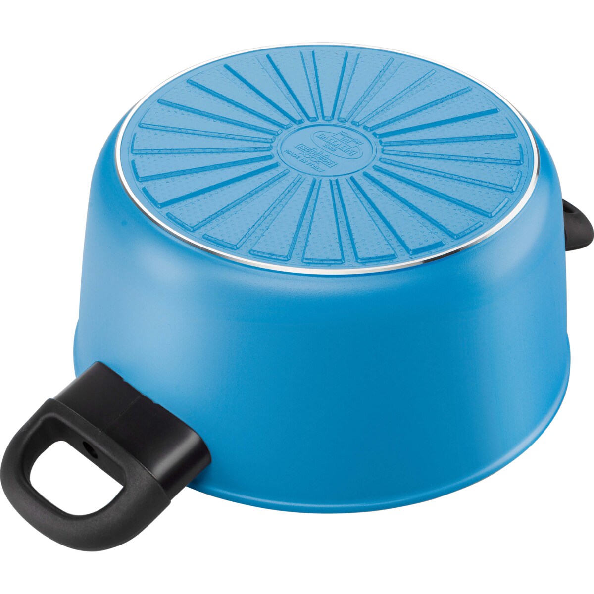 BALLARINI CAPRERA Garnek 2H z pokrywką 24 cm niebieski