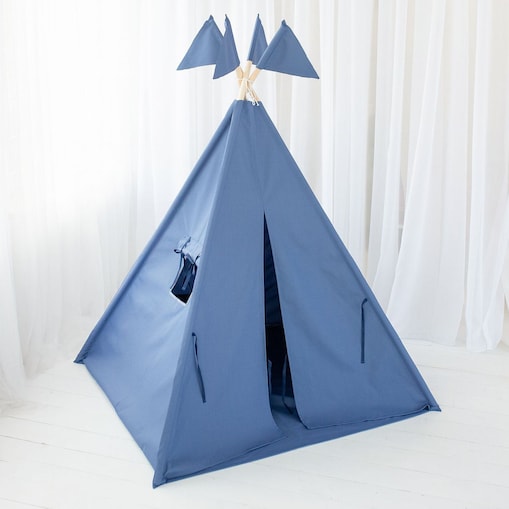 Wodoodporny namiot, niebieskie tipi do ogrodu Navy Blue