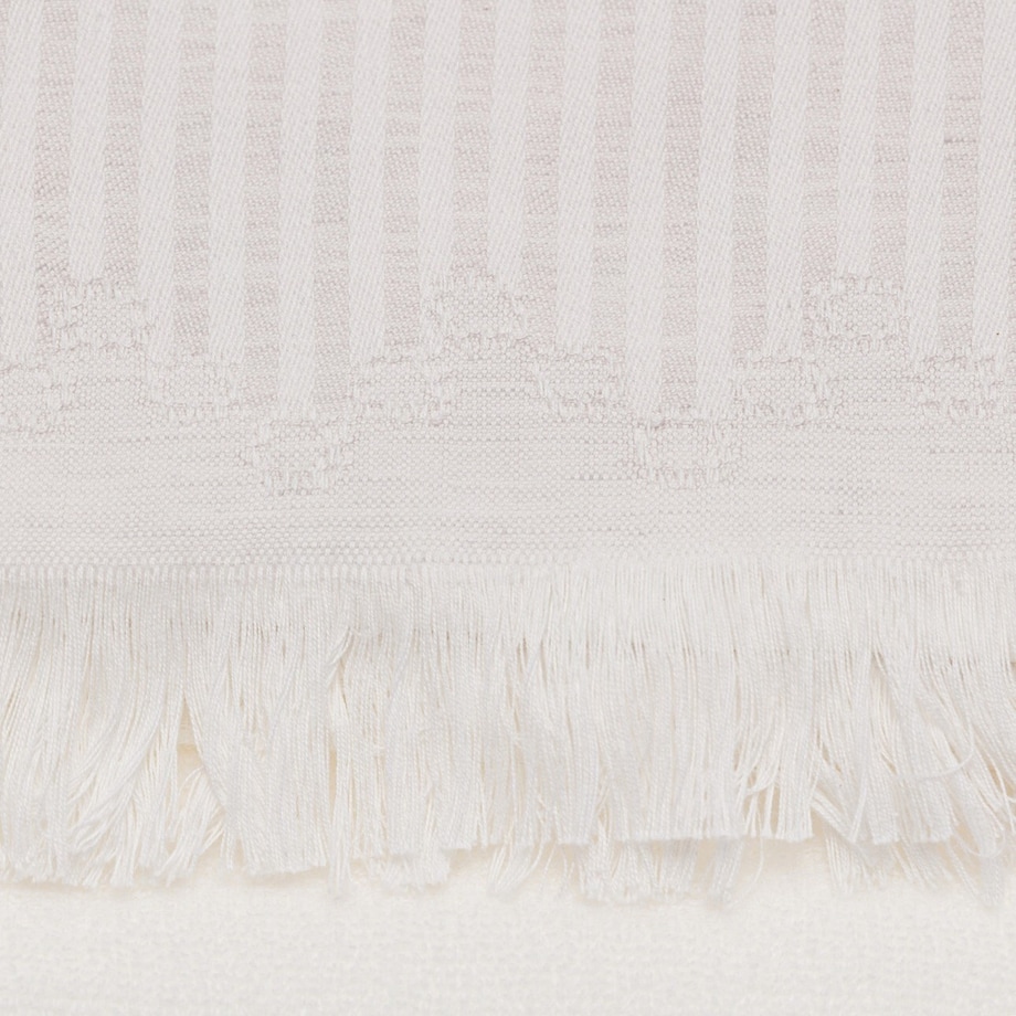 Ręcznik Trevor 50x100cm white grey, 50 x 100 cm