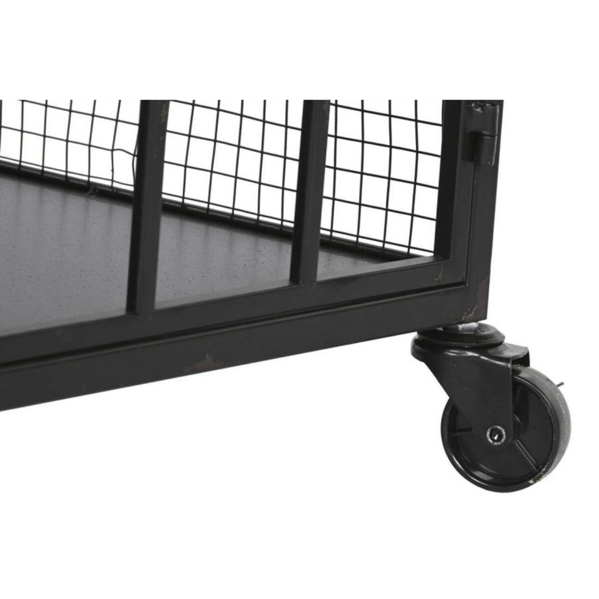 Komoda metalowa loftowa z siatką 122x37x58,5 cm