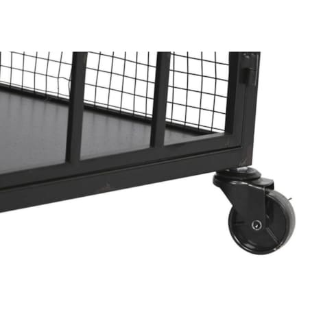 Komoda metalowa loftowa z siatką 122x37x58,5 cm