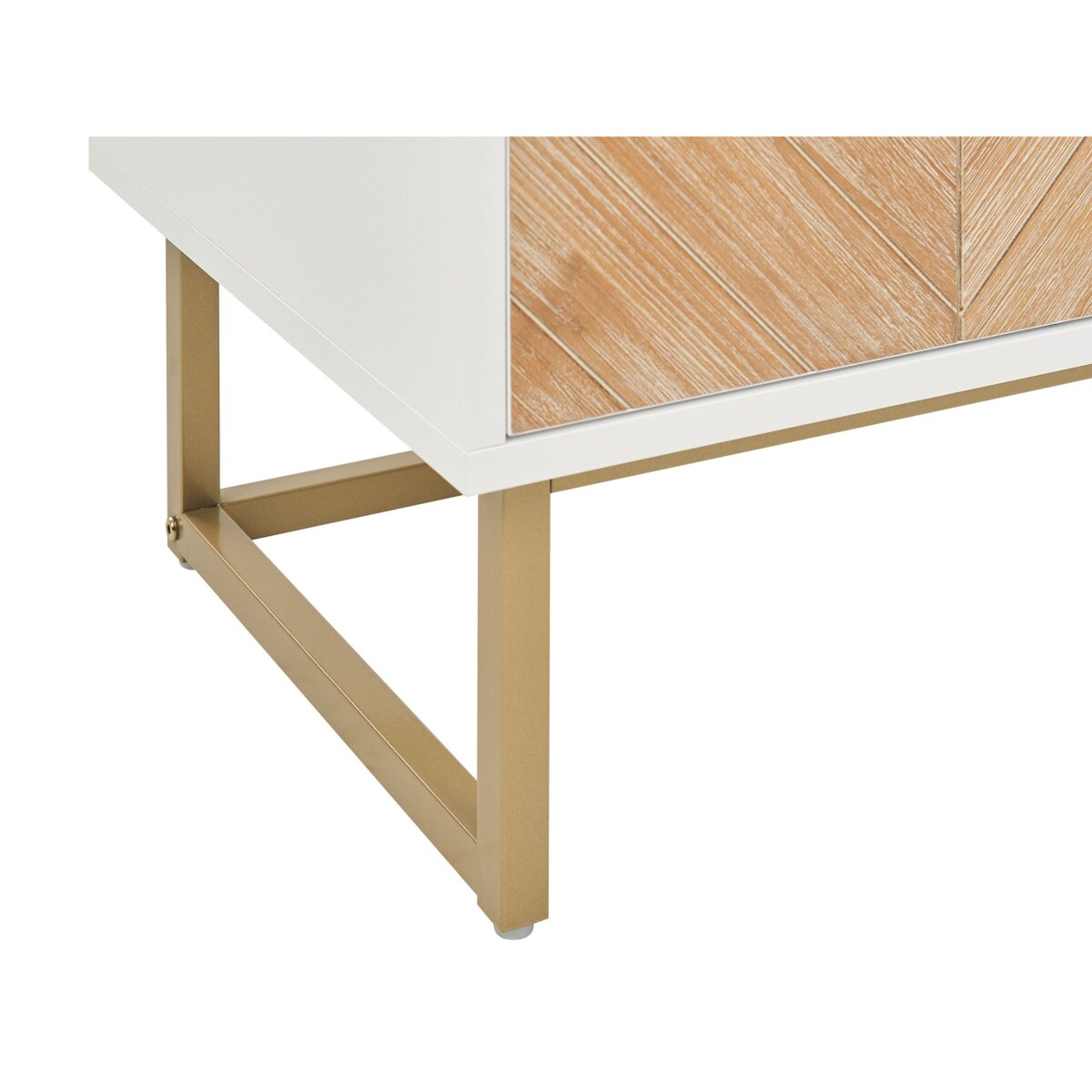 Szafka dwudrzwiowa jasne drewno z białym ALASKA