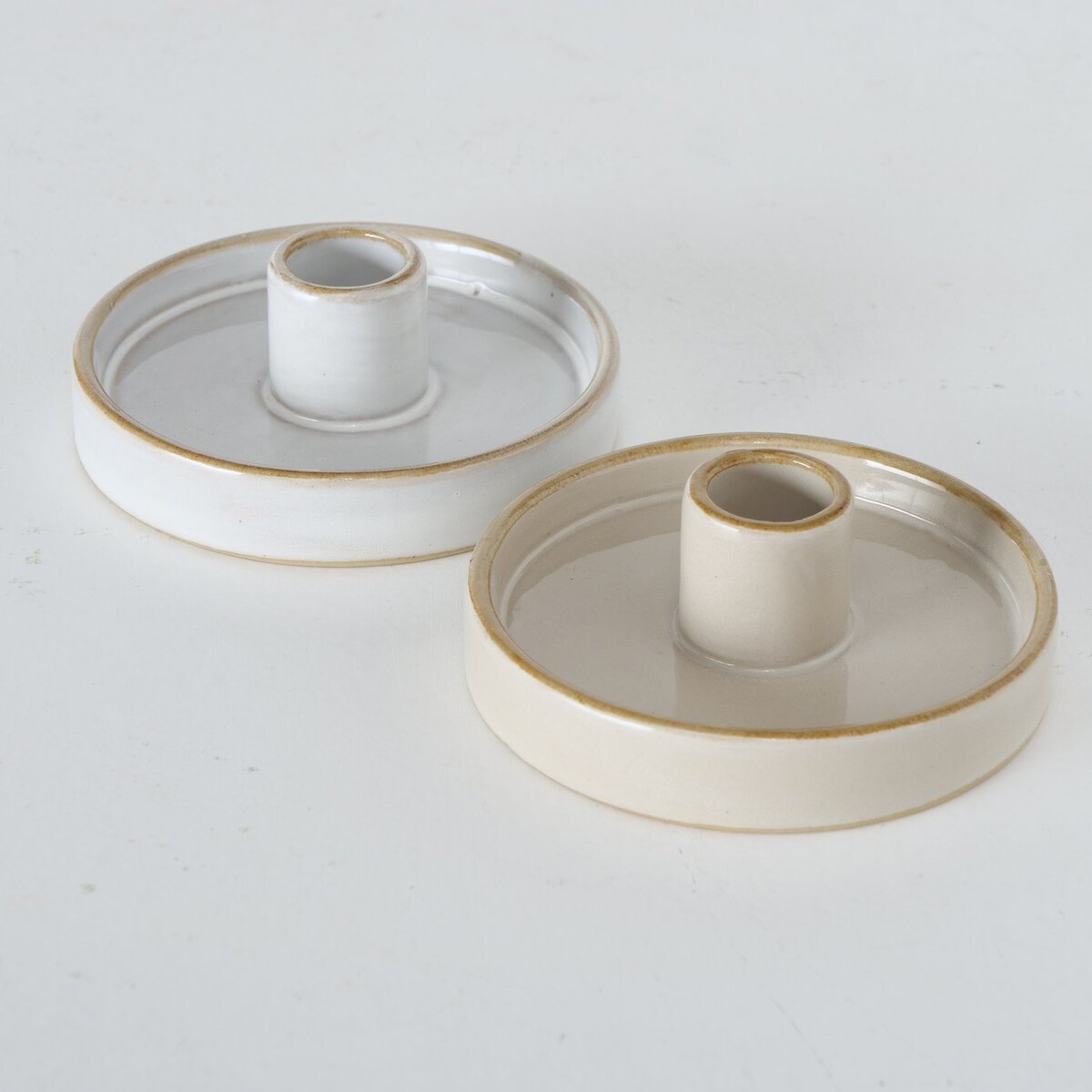 Okrągły świecznik porcelanowy MARIMA, 4 cm