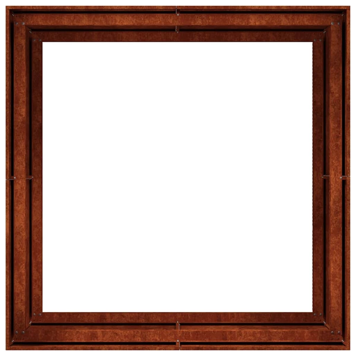 vidaXL Doniczka Rusty 100x100x80 cm Stal nierdzewna