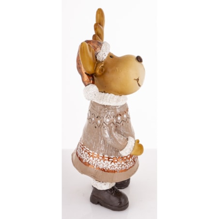 Figurka - łosza 17,5x9x7 cm ALCE w sukience i torebką