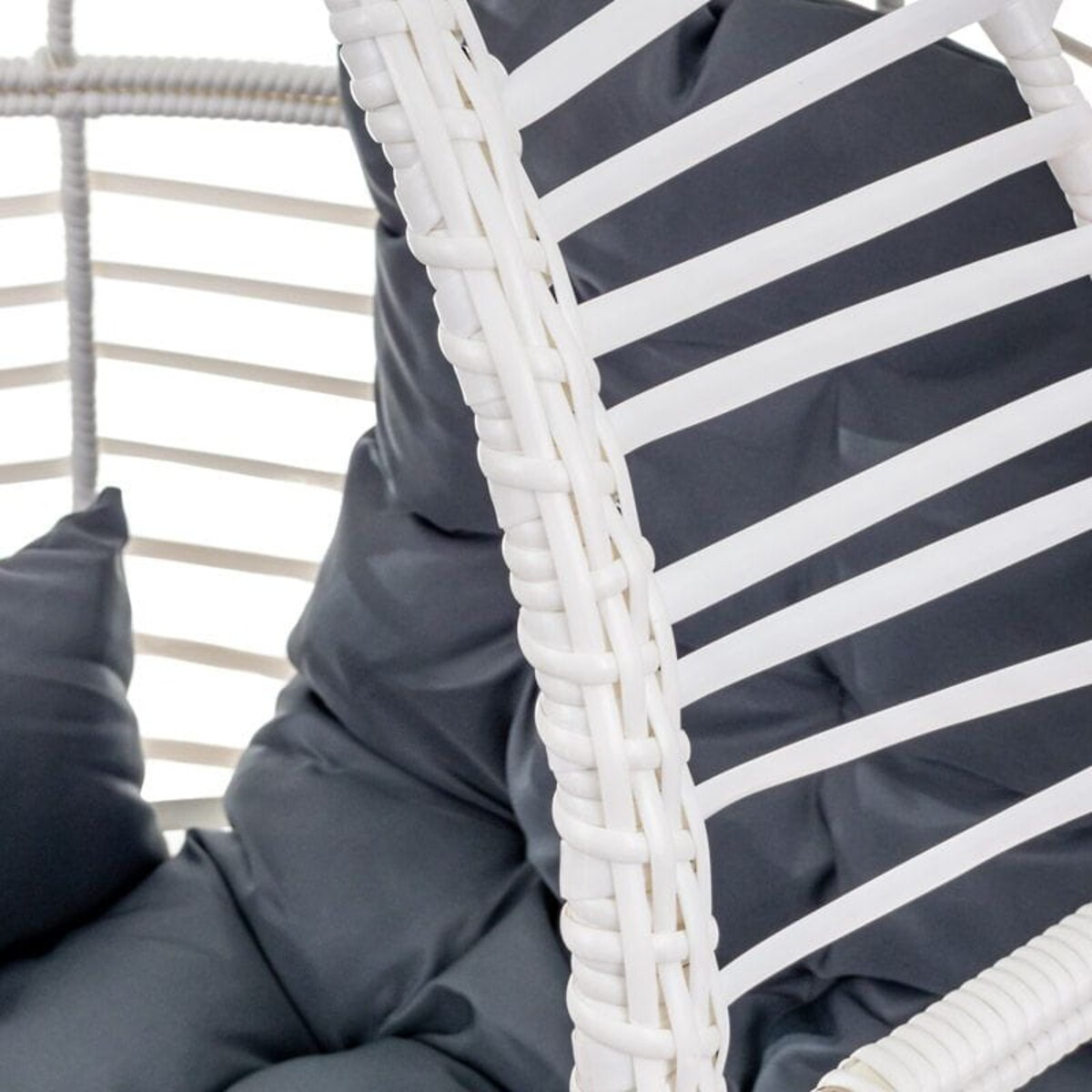 Fotel ogrodowy biały, rattanowy Malaga