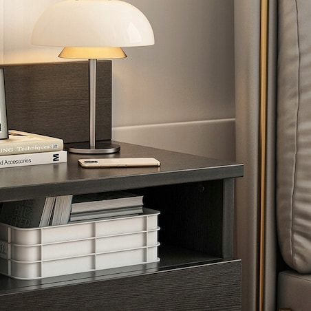 Szafka nocna stolik sypialnia komoda 2 szuflady loft nowoczesna 40cm