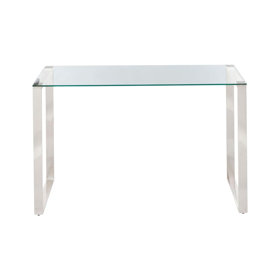 Konsola szklana srebrna TILON