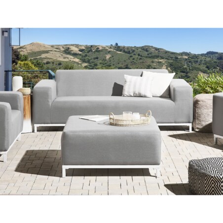 Sofa ogrodowa dla 2 osób ROVIGO Jasnoszary