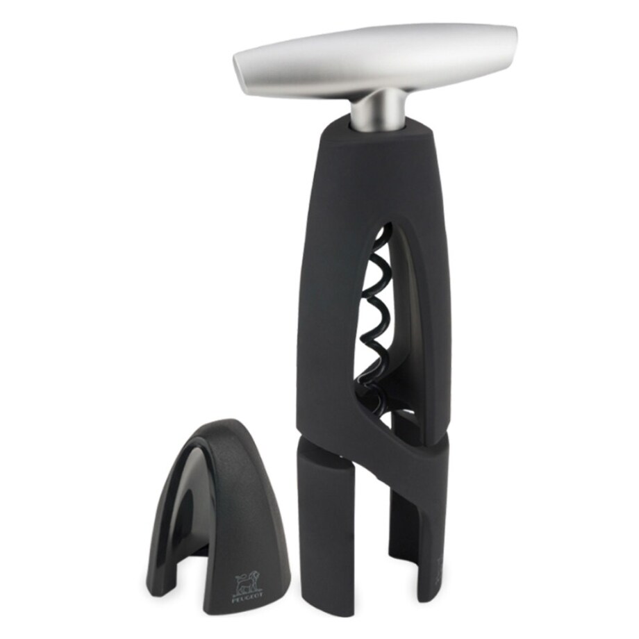 Korkociąg z przecinaczem folii Altar czarny, 17 cm, Peugot