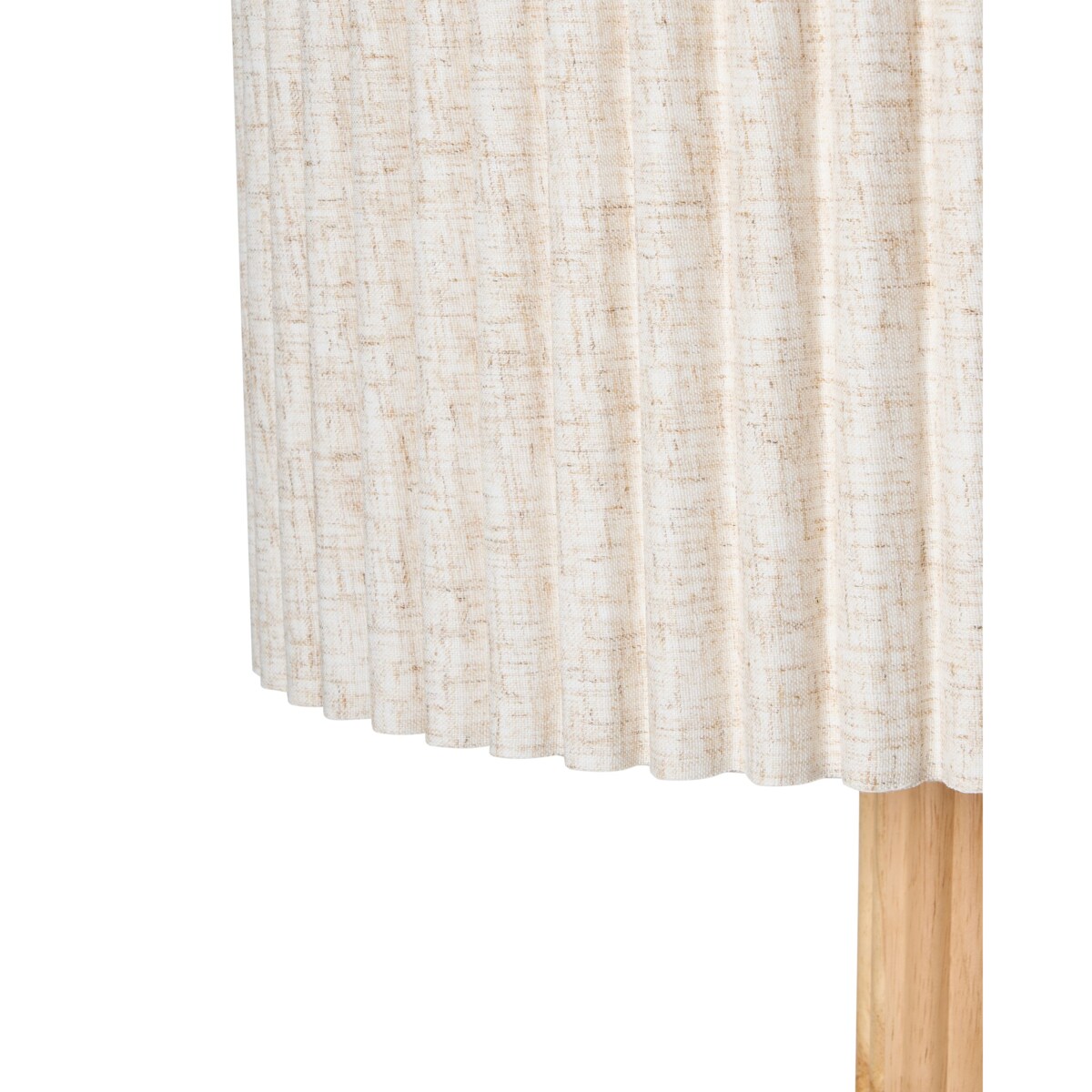 Lampa podłogowa BELESSA Drewno kauczukowe Jasnobeżowy