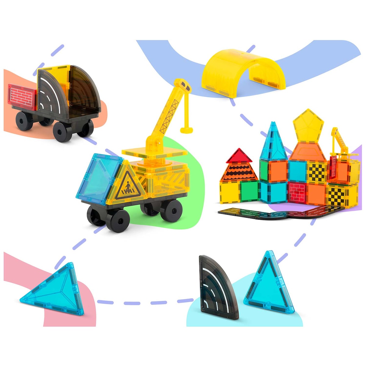 Klocki magnetyczne konstrukcyjne Ricokids RK-780 zestaw 72 el. edukacyjne 778010