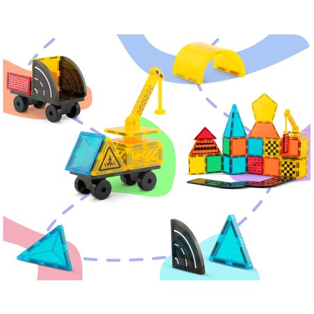 Klocki magnetyczne konstrukcyjne Ricokids RK-780 zestaw 72 el. edukacyjne 778010