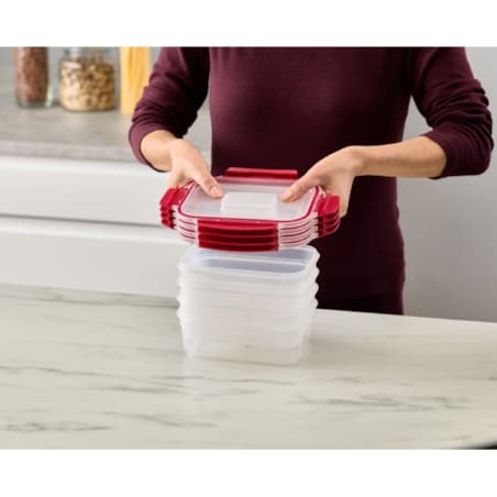 Zestaw 4 pojemników Red Nest Lock Joseph Joseph