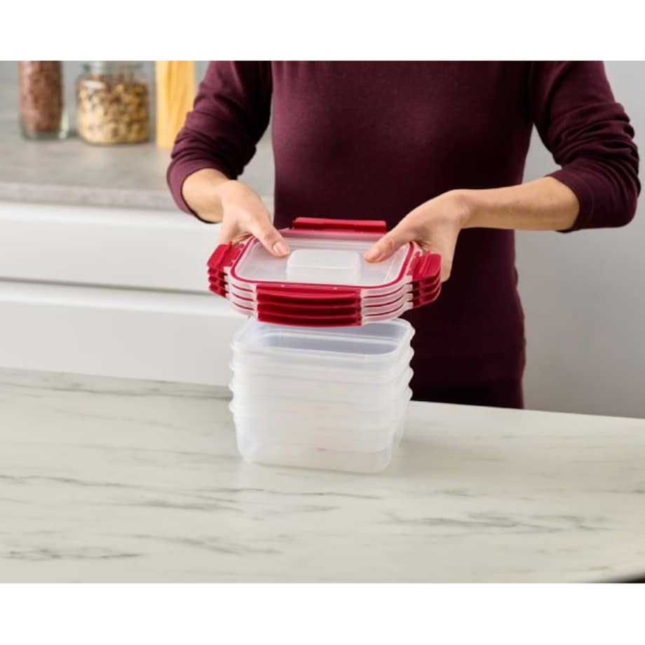 Zestaw 4 pojemników Red Nest Lock Joseph Joseph