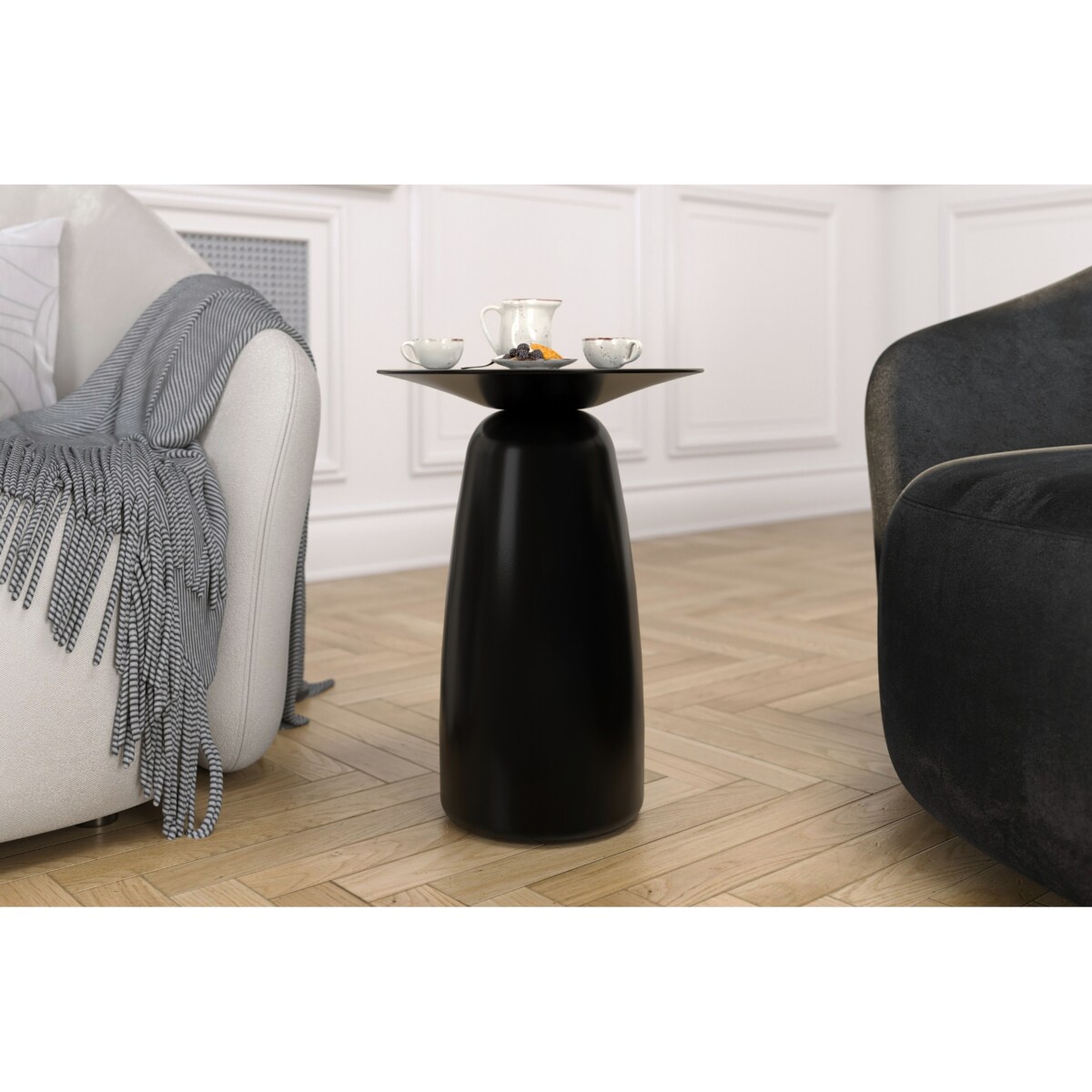 Stolik drewniany różne kolory Baobab 44, kolor czarny