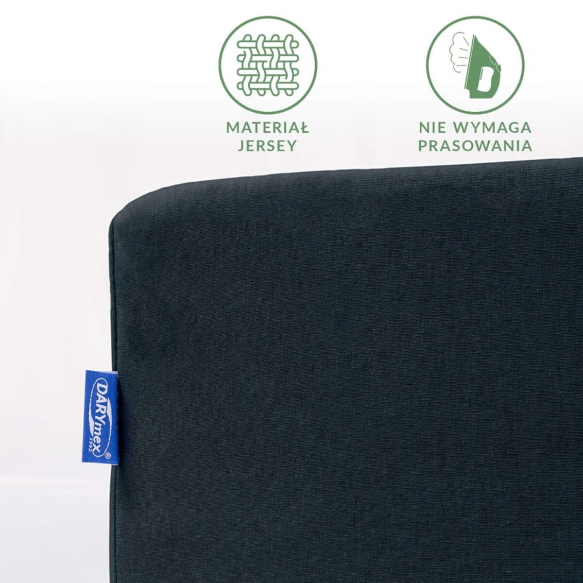 Prześcieradło jersey z gumką 160x200 Basic ciemny granat