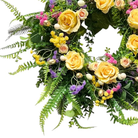 Wiosenny wianek ø 50 cm stroik wielkanocny XXL elsie