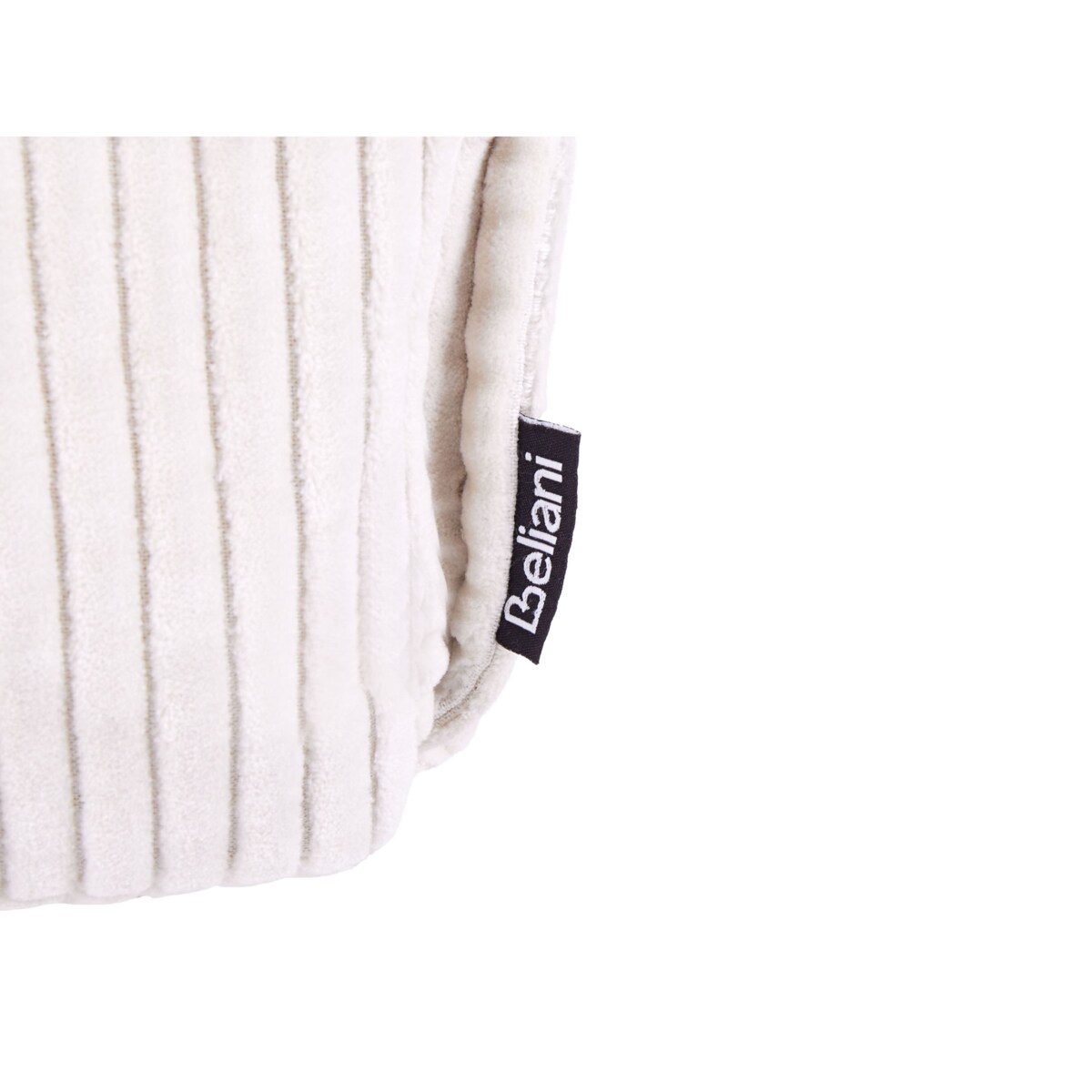 Poduszka podłogowa Pufa dla dzieci ALLOZAI Welur Jasnobeżowy