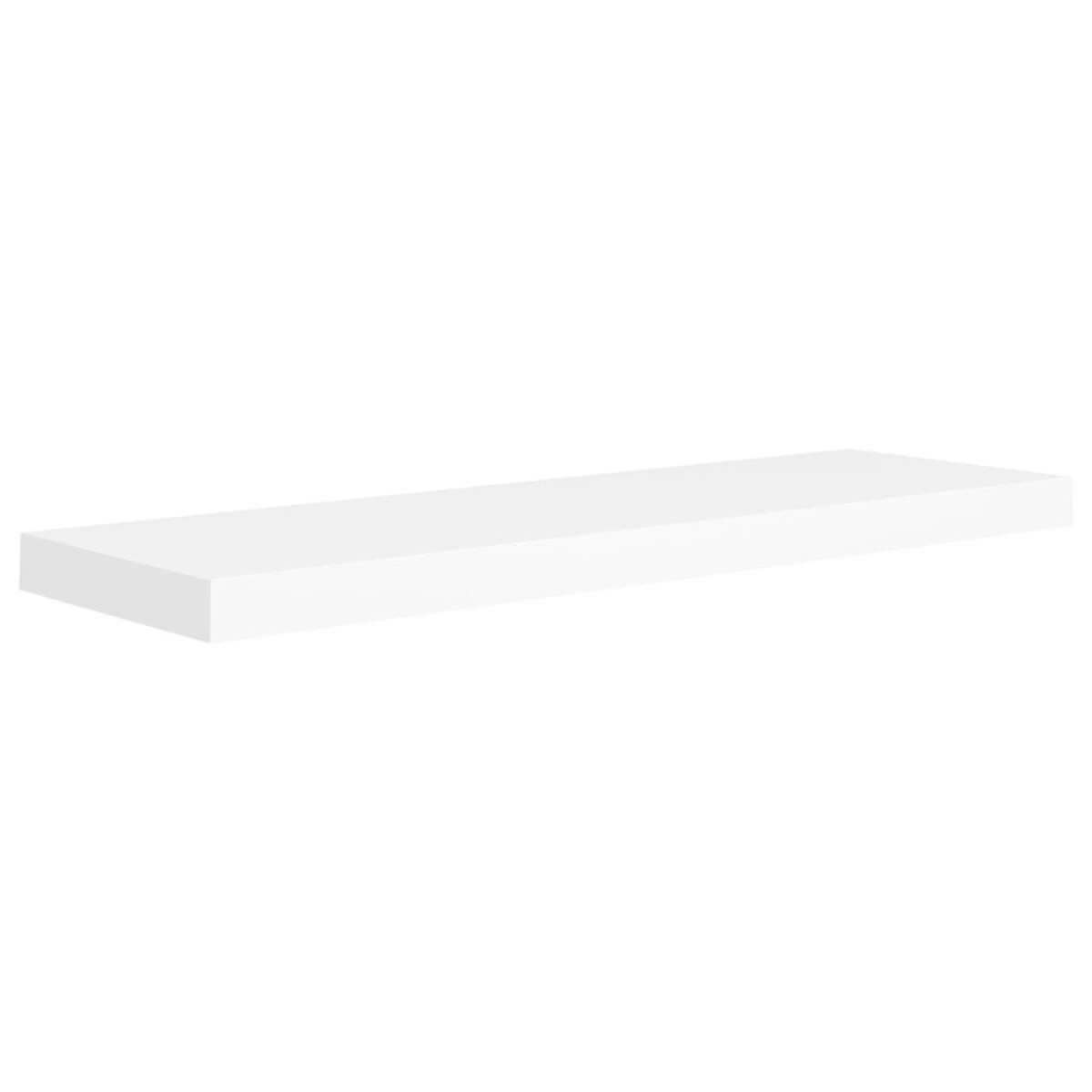 vidaXL Półka ścienna, biała, 80x23,5x3,8 cm, MDF