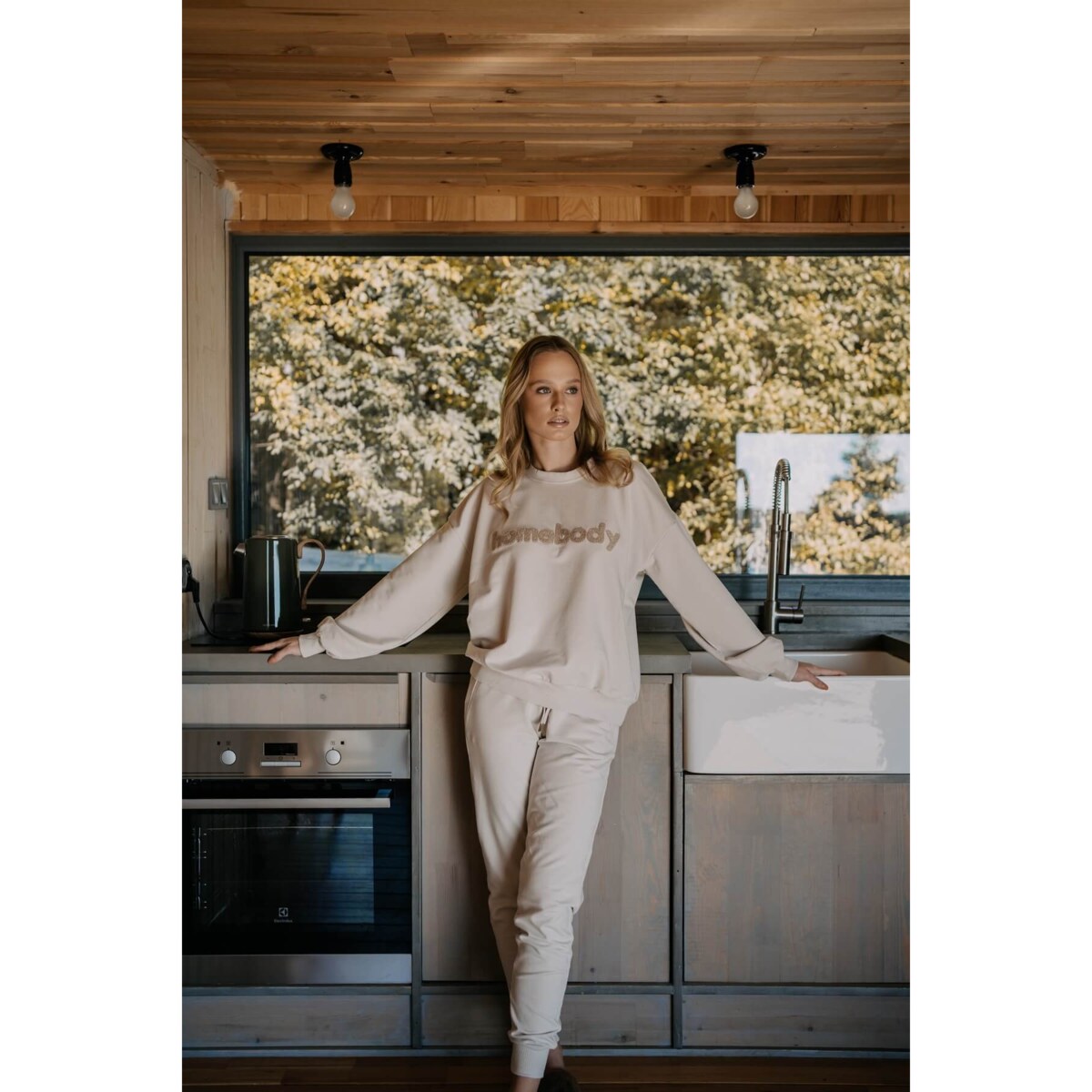 Bluza homebody beżowa M