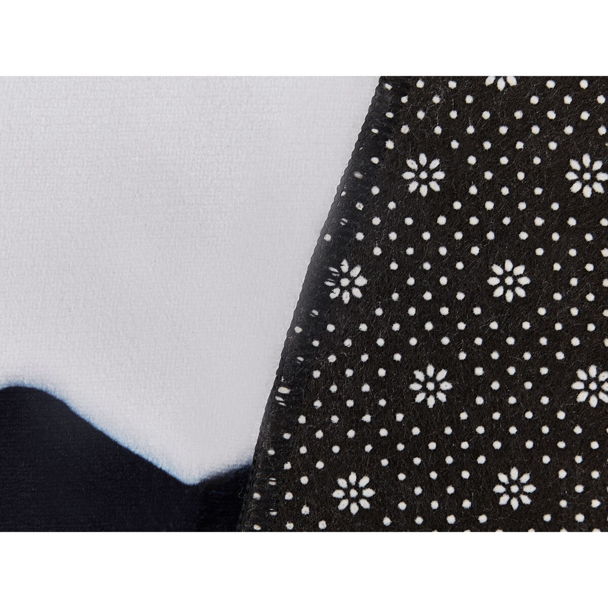 Dywan dziecięcy ⌀ 120 cm biało-czarny PANDA