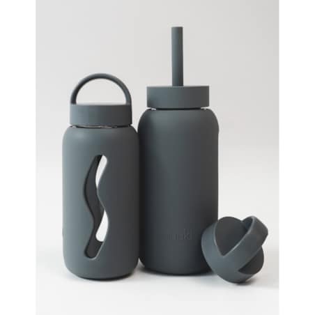 MUUKI MINI słomka do butelki 500 ml, Smoke Grey