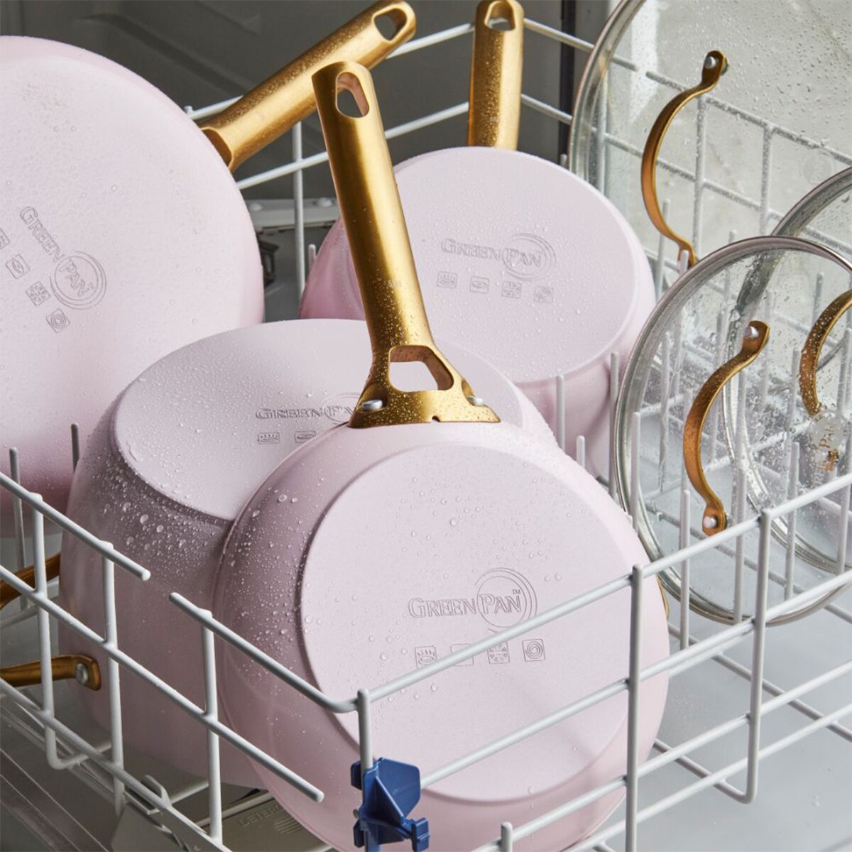 Patelnie ceramiczne PADOVA Pink zestaw 20 + 28 cm  / GreenPan