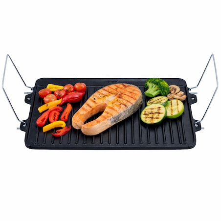 Płyta ŻELIWNA GRILL RUSZT 25x40 Patelnia Grillowa KAMILLE