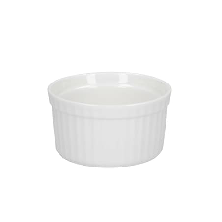 Zestaw 6 ramekinów okrągłych Arezzo - Biały, 9 cm