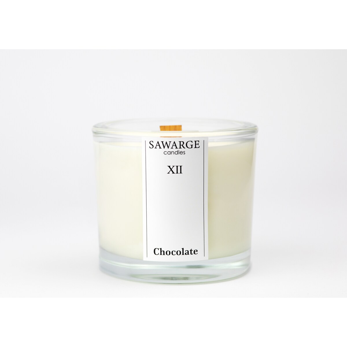 Świeca Zapachowa Sojowa No12 /Drewniany Knot/40h/Czekolada 200g