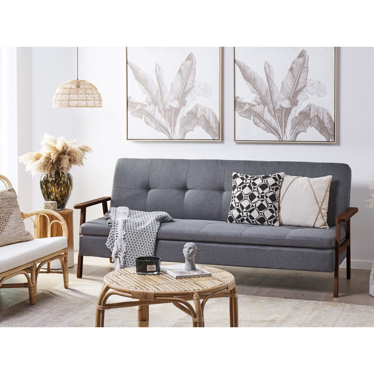 Sofa rozkładana TJORN Szary