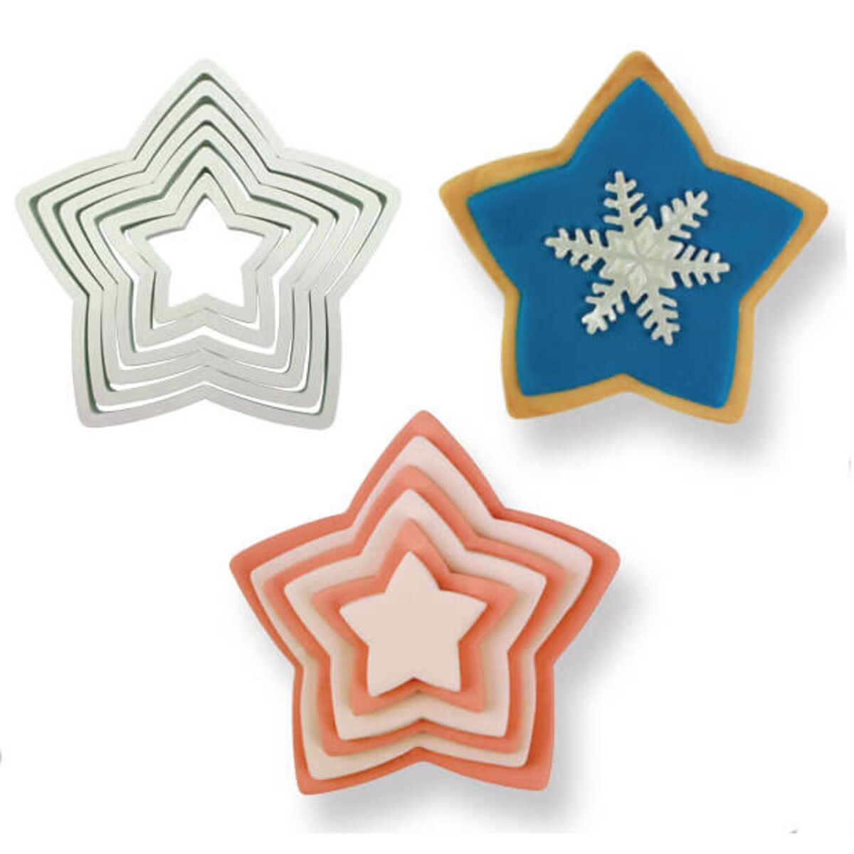 PME Wykrawaczki do ciastek gwiazdy (6 sztuk)