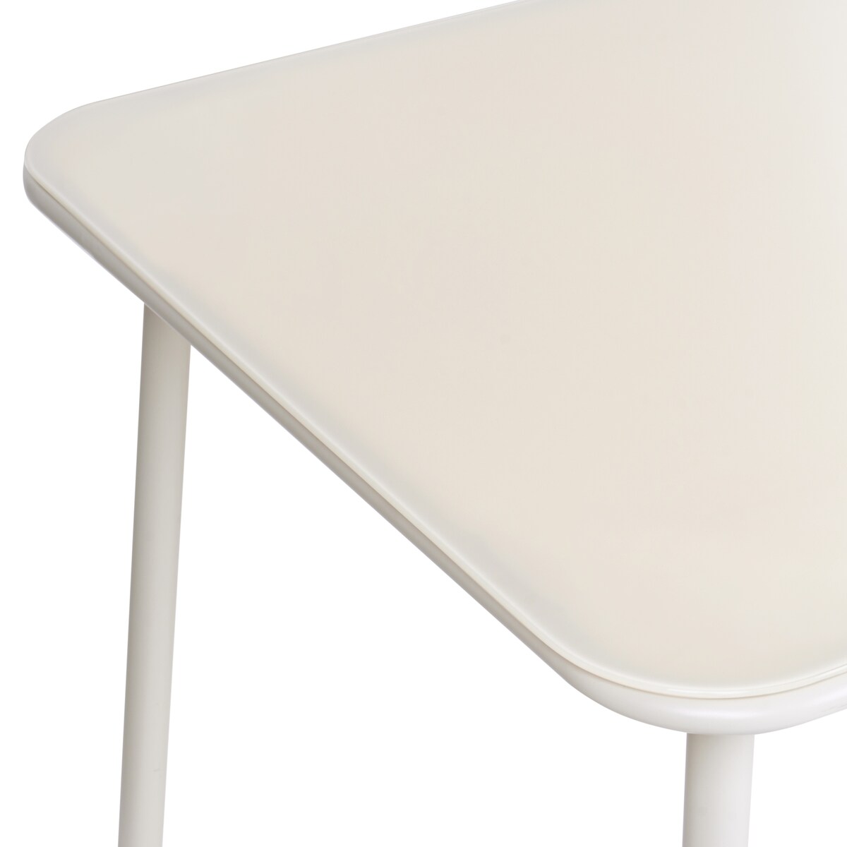 Stół ogrodowy CARAVINO 160 cm 90 cm Metal Jasnobeżowy
