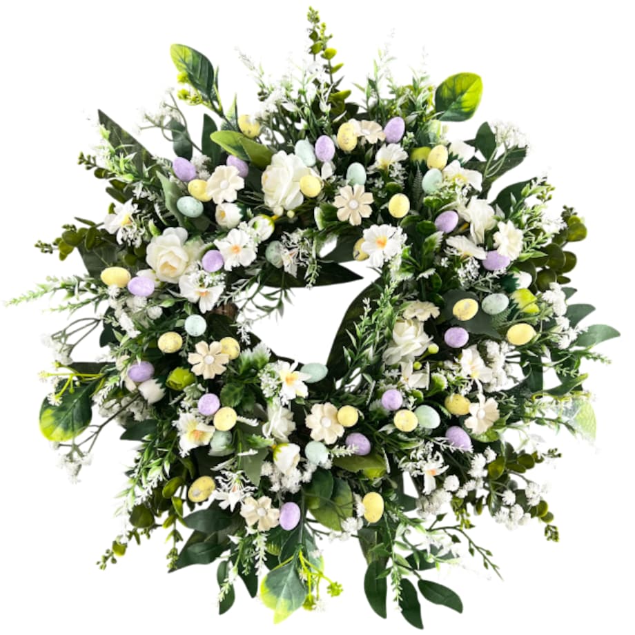 Wianek wielkanocny MILLie 50 cm stroik wiosenny