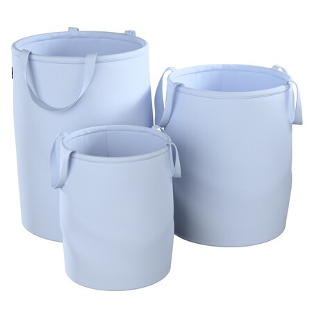 Kosz na zabawki Tobi, pastelowy niebieski, 30x40cm, Happiness