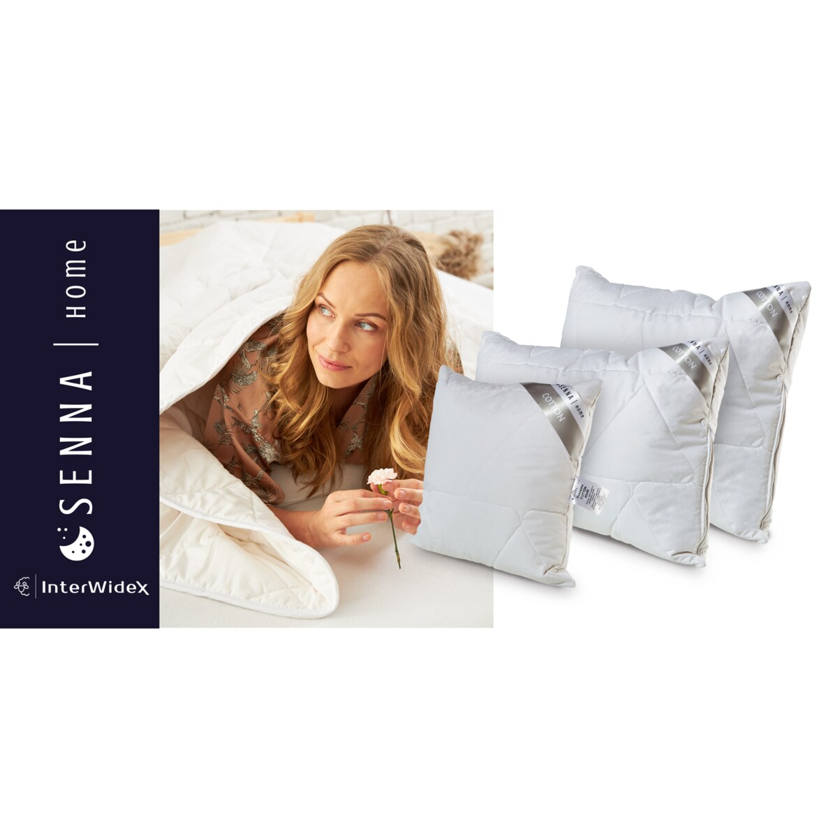 Poduszka regulowana 70x80 COTTON Senna Home