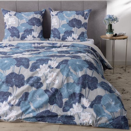 Komplet pościeli bawełnianej Lotus Serenity 220x200 cm, 220x200 cm