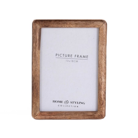 Drewniana ramka na zdjęcie, stojąca, z drewna mango, 13 x 18 cm