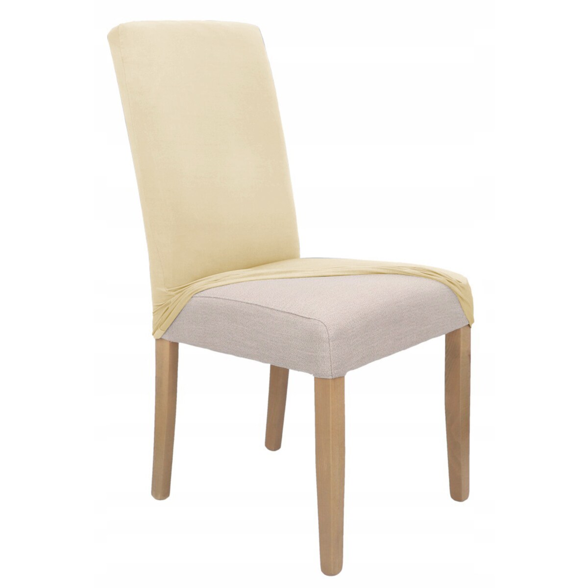 POKROWIEC NA KRZESŁO JASNY BEŻ ELASTYCZNY [21M]