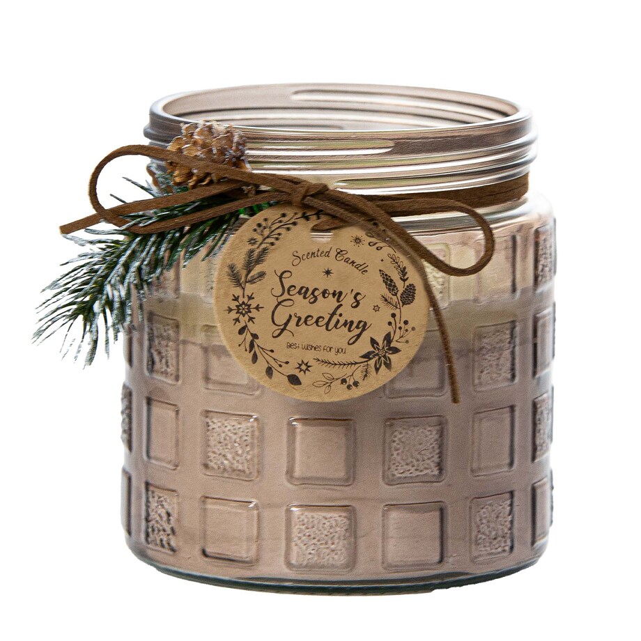 Świeczka Zapachowa Świeca Świąteczna Zapach Drzewny Dekoracja Brązowa