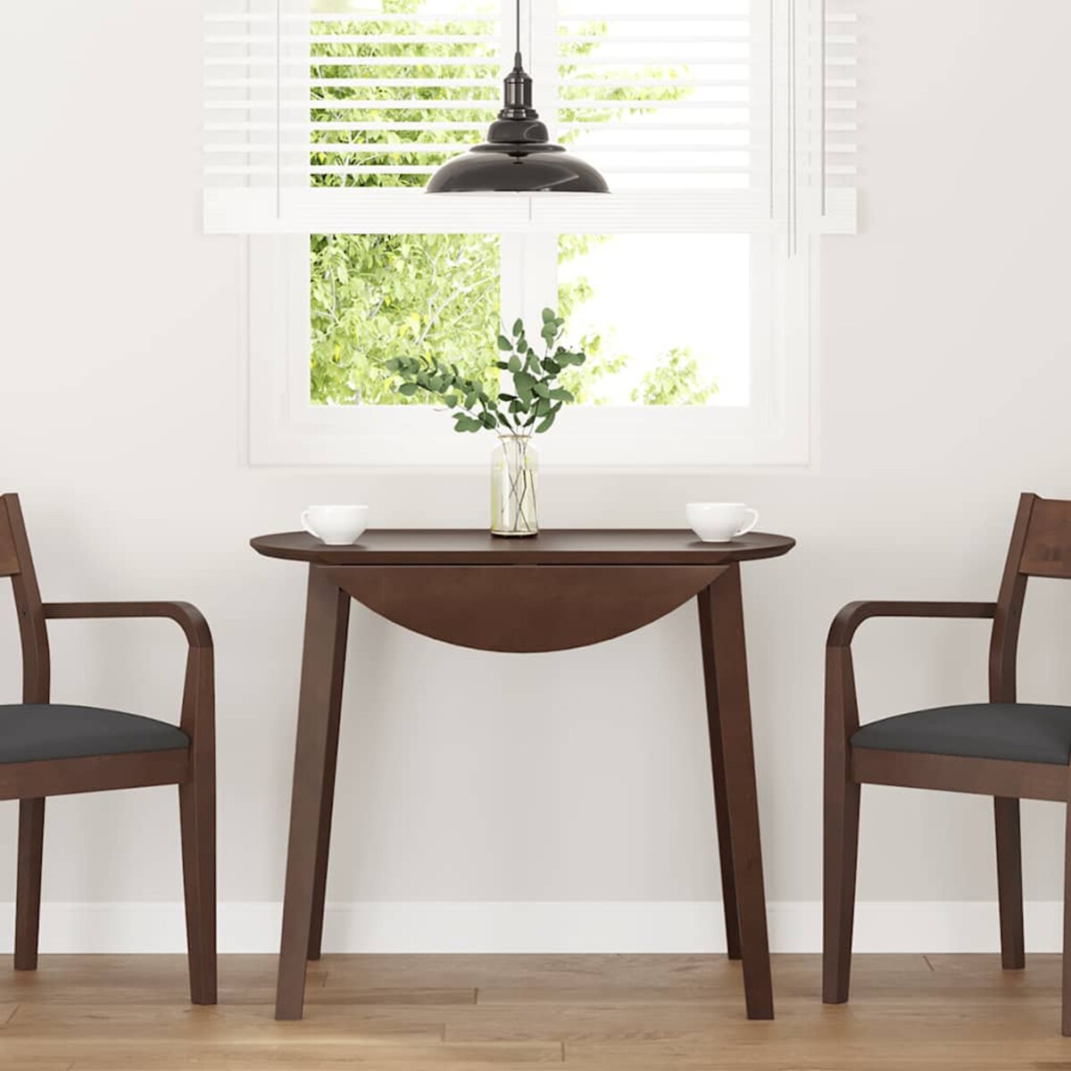 vidaXL Stół jadalny Brązowy lite drewno guma