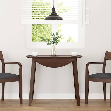 vidaXL Stół jadalny Brązowy lite drewno guma